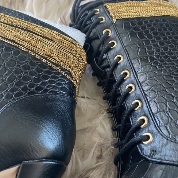 Chain Detail Stiletto Bootie - Picture 14 of 17